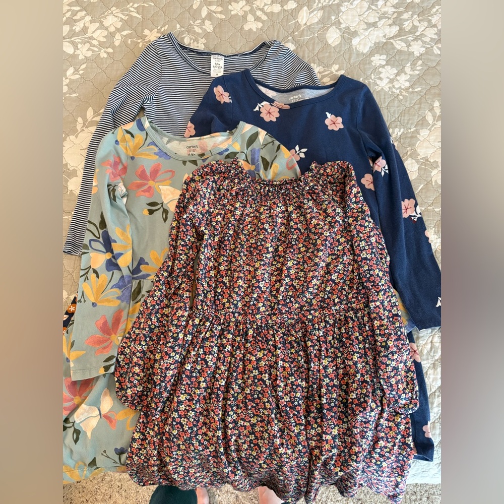 LOT Carter’s 6/6x Girls Clothes - Dresses, PJs, Sets! Long sleeve.